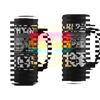 レトロ ヴィンテージ 1936 誕生日 コーヒーマグ - Kawaiitshirt