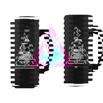 レトロな三角形のピラミッド猫のシャム猫 コーヒーマグ - Kawaiitshirt