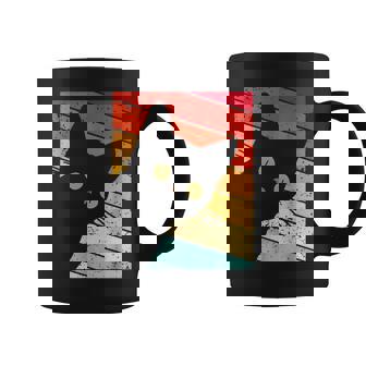 レトロな黒猫、ヴィンテージスタイルの黒猫。 コーヒーマグ - Kawaiitshirt