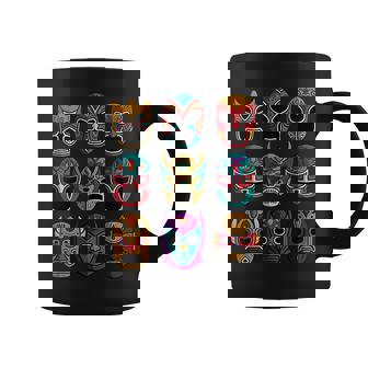 レトロ・ルチャ・リブレ フリースタイル・レスリング・ファイター コーヒーマグ - Kawaiitshirt