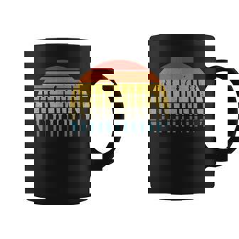 ロックピッキングレトロサンセット ロックピッカーとロックスミス コーヒーマグ - Kawaiitshirt
