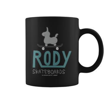 ロディ Rody（Rody Of ThetreetSkateboard_Green バックプリント コーヒーマグ - Kawaiitshirt