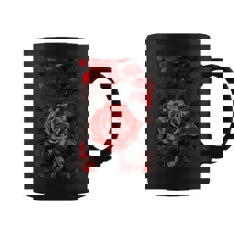 ロマンティックローズ レッド 美的 ゴシックローズ コーヒーマグ - Kawaiitshirt
