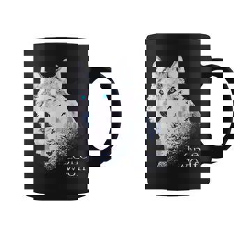ローンウルフ 森 山 野生 野生動物 雪 オオカミ コーヒーマグ - Kawaiitshirt
