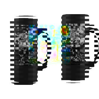 ワイン 酒 面白いtシャツ ゴッホ 星月夜 飲み おもしろ 飲み会 のんべえ メンズ 居酒屋 ネタ コーヒーマグ - Kawaiitshirt