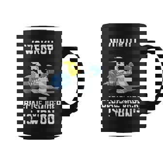 ワークアウト Because Murder Is Wrong 面白いオウム オカメインコ 鳥 コーヒーマグ - Kawaiitshirt