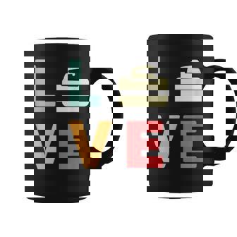 ヴィンテージ I Love Curling Curling Lover レトロカーリング コーヒーマグ - Kawaiitshirt