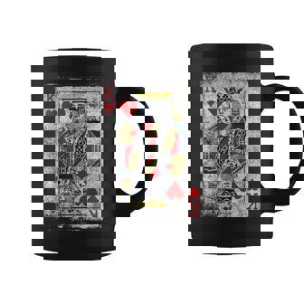 ヴィンテージ ハートのキングトランプ ハロウィン カジノ コーヒーマグ - Kawaiitshirt