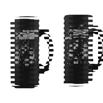 ヴィンテージ モノクロ 昆虫 – 虫好き昆虫学者グラフィック コーヒーマグ - Kawaiitshirt