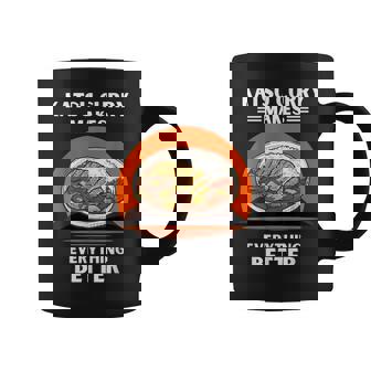 ヴィンテージかつカレーがすべてをより良くするレトロ。 コーヒーマグ - Kawaiitshirt