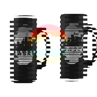 ヴィンテージカワサキスカイラインシルエット コーヒーマグ - Kawaiitshirt