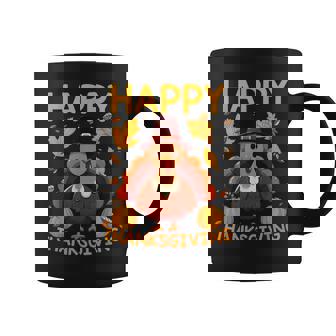 七面鳥の日ファミリーディナーとハッピー感謝祭の男性女性。 コーヒーマグ - Kawaiitshirt