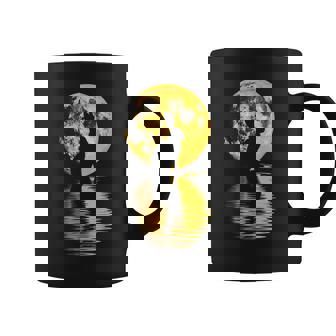 中秋節月 うさぎ シルエット 月餅 恋人 コーヒーマグ - Kawaiitshirt