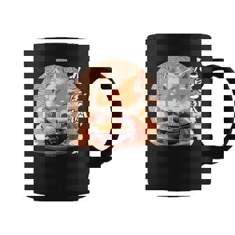 九尾の狐、ラーメンを食べる九尾の狐 コーヒーマグ - Kawaiitshirt