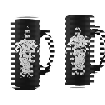 亀 かめ カメ 龜 亀甲 亀の子 かっこいい 可愛い かわいい 海亀 海 うみ 罅 ひび 隙間 動物 ペット 爬虫類 長袖tシャツ コーヒーマグ - Kawaiitshirt