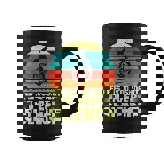 人生は短すぎて沈黙を保つにはフレンチホルン コーヒーマグ - Kawaiitshirt