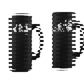 人類の進化 ネタ ジャズ ポップ バンド 音楽 ドラマー ドラム奏者 ミュージシャン おもしろ ドラム コーヒーマグ - Kawaiitshirt