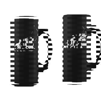 人類の進化 弓道 弓術 弓道好き 騎射 歩射 堂射 弓道部 弓道サークル 古武術 和弓 エボリューション コーヒーマグ - Kawaiitshirt