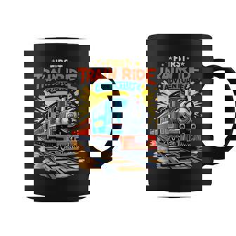 初電車 乗る 鉄道 アドベンチャー 風景 旅行 メモリーギア コーヒーマグ - Kawaiitshirt