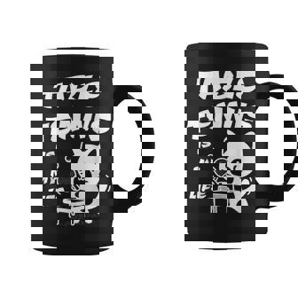 卓球をするクールな猫 コーヒーマグ - Kawaiitshirt