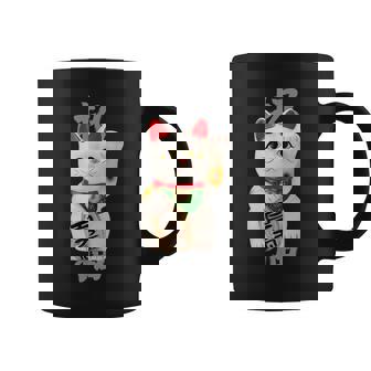 和風招き猫デザイン 縁起物アート 招福と金運アップ コーヒーマグ - Kawaiitshirt