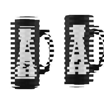 大文字 A アルファベットモノグラム イニシャル コーヒーマグ - Kawaiitshirt