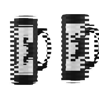 大文字 E アルファベット モノグラム イニシャル コーヒーマグ - Kawaiitshirt