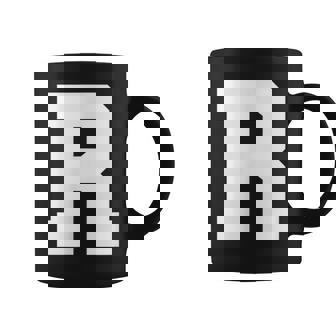 大文字 R アルファベット モノグラム イニシャル コーヒーマグ - Kawaiitshirt