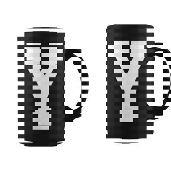 大文字 Y アルファベット モノグラム イニシャル コーヒーマグ - Kawaiitshirt