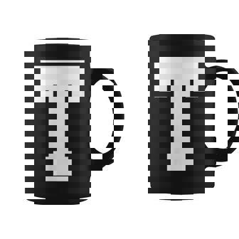 大文字tアルファベットモノグラムイニシャル コーヒーマグ - Kawaiitshirt