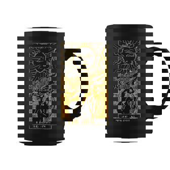 太陽ゴールドタロットカードtシャツ コーヒーマグ - Kawaiitshirt