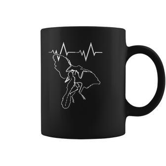 始祖鳥 心電図線付きヘリニー スモール、化石 コーヒーマグ - Kawaiitshirt
