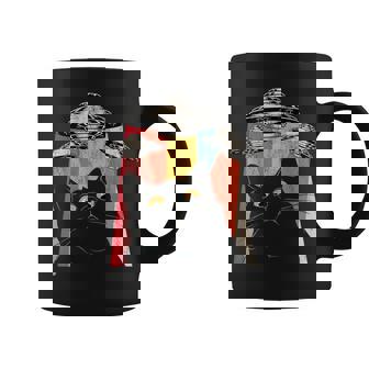 宇宙船 宇宙人 猫 Ufo 黒猫 面白い コーヒーマグ - Kawaiitshirt