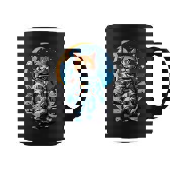 宇宙飛行士 02 宇宙飛行士 猫 コーヒーマグ - Kawaiitshirt