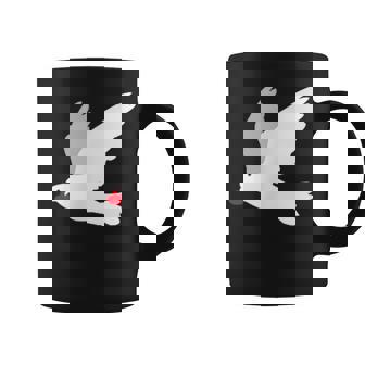 平和への愛を込めた白い鳩 コーヒーマグ - Kawaiitshirt