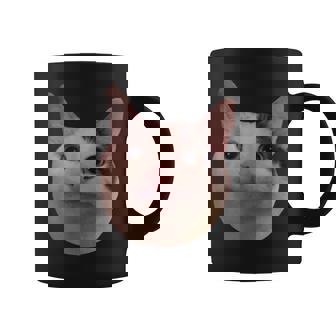 微笑む猫のミームベルーガ コーヒーマグ - Kawaiitshirt