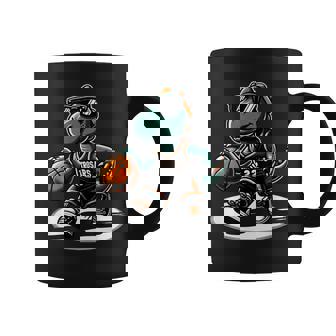 恐竜 バスケットボール T-Rex スポーツプレーヤー コーチ 面白い 男の子向け コーヒーマグ - Kawaiitshirt