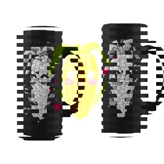 愛らしいかわいいコーンのハート付き。 コーヒーマグ - Kawaiitshirt