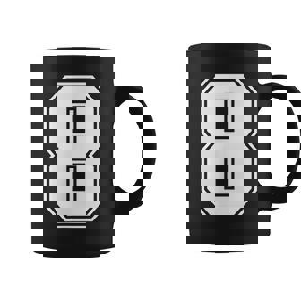 数字 8 スポーツジャージ ラッキーナンバー コーヒーマグ - Kawaiitshirt
