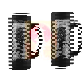 日本アート サムライ ビンテージ ファイター レトロデザイン コーヒーマグ - Kawaiitshirt