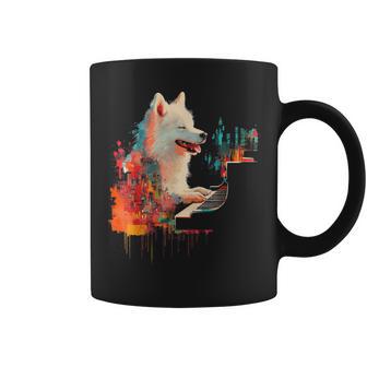 日本スピッツ 犬 モチーフ ペット 幾何学 日本スピッツ コーヒーマグ - Kawaiitshirt