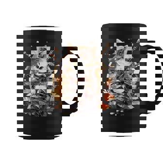 日本美術 猫 忍者 浮世絵 アニメ風 侍猫 コーヒーマグ - Kawaiitshirt