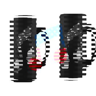 星条旗 アメリカ国旗 音符 コーヒーマグ - Kawaiitshirt