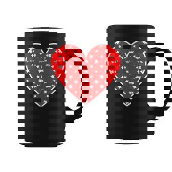 星柄のグラフィックハートプリント。 コーヒーマグ - Kawaiitshirt