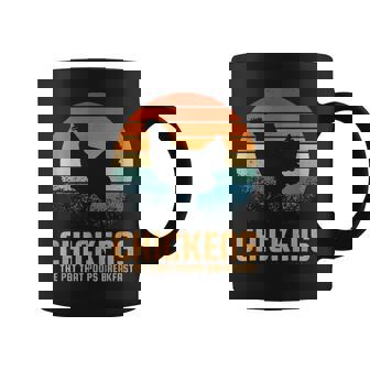 朝ごはんを食べるペット、ニワトリ コーヒーマグ - Kawaiitshirt