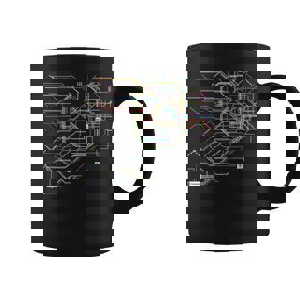 東京電車線路チャートユニセックス親子ペア コーヒーマグ - Kawaiitshirt