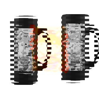 柴犬好きラーメン カワイイ猫柴犬犬ラーメン コーヒーマグ - Kawaiitshirt