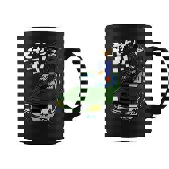 横転した車の屋根を板金するようす コーヒーマグ - Kawaiitshirt