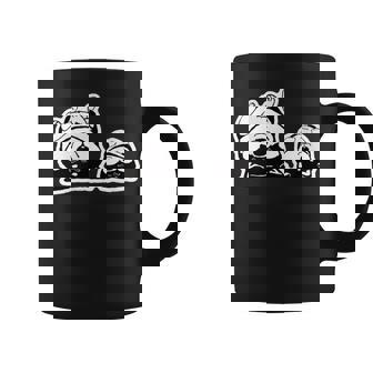 気持ちよく寝ている柴犬たち かわいい黒柴 柴犬イラスト コーヒーマグ - Kawaiitshirt