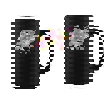 水彩爬虫類トリケラトプス古生物学恐竜 コーヒーマグ - Kawaiitshirt